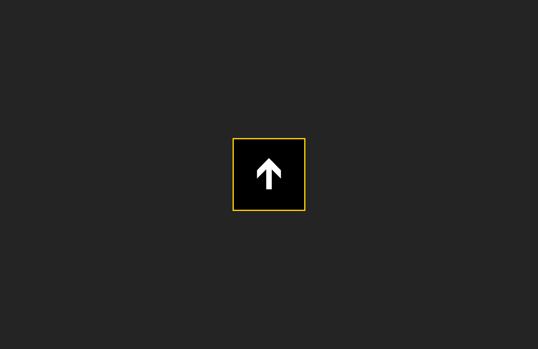 white arrow in a yellow bordered box