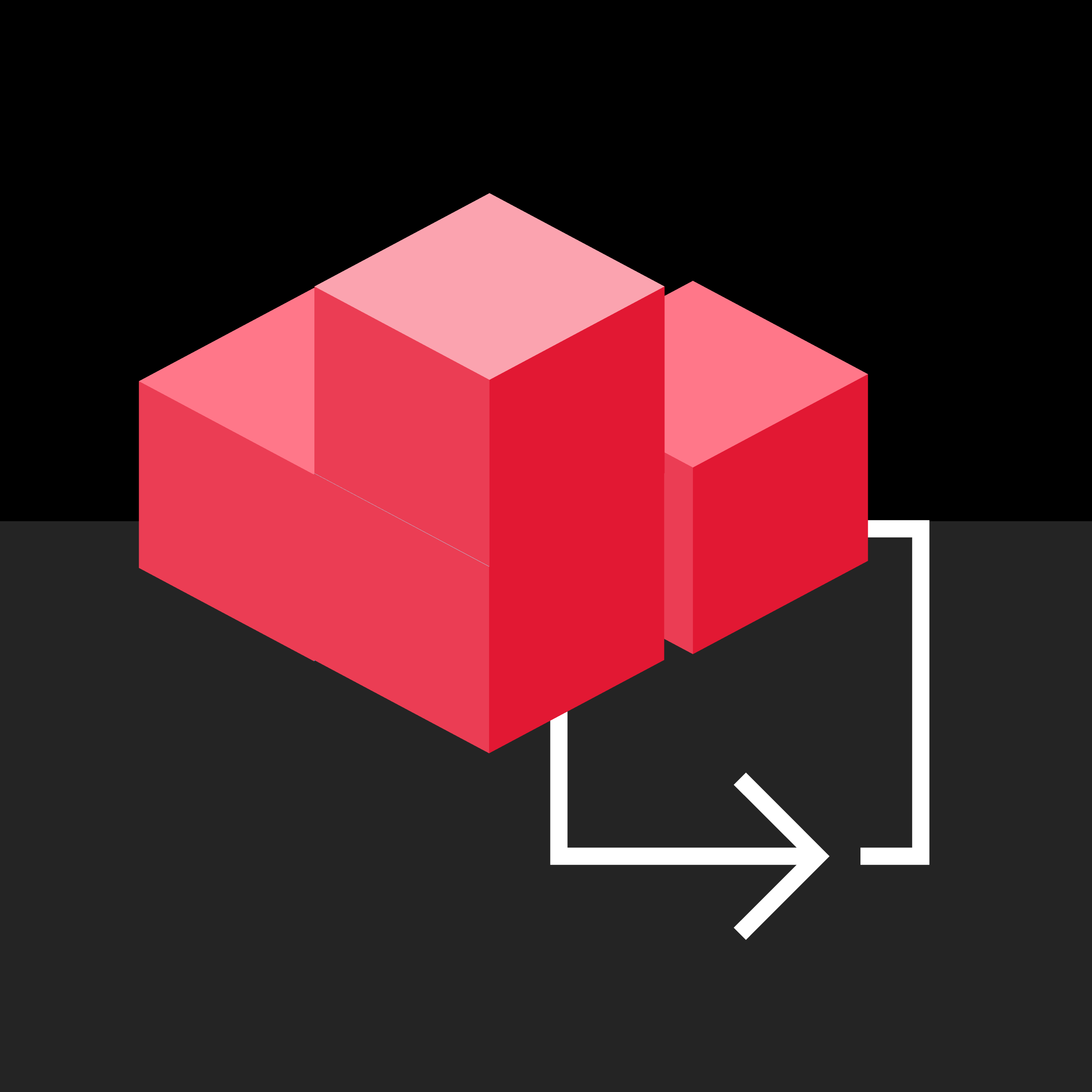 red blocks in 3d