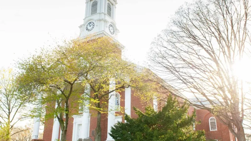 View of memorial chapel